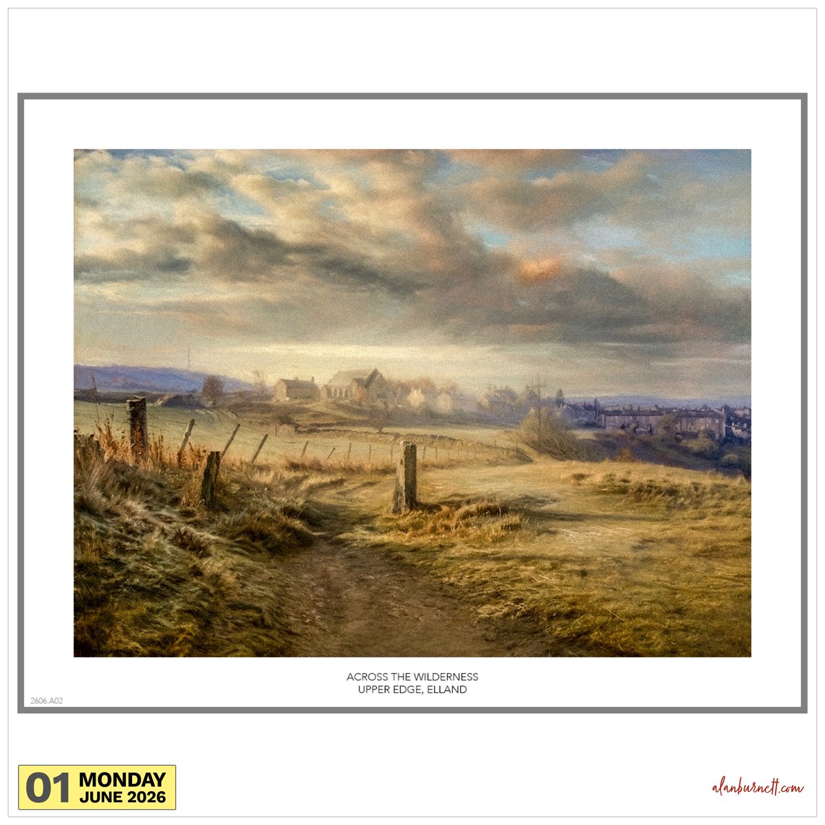 ABFixby's tweet photo. Let's start a new month with something pretty. This begins with a photograph I took a few years ago of a bit of land near Upper Edge, Elland, known locally as "The Wilderness". I fed that photograph into an AI machine and instructed it to come up with something interesting. This is the image that came out the other end - pretty good start to June, all told.