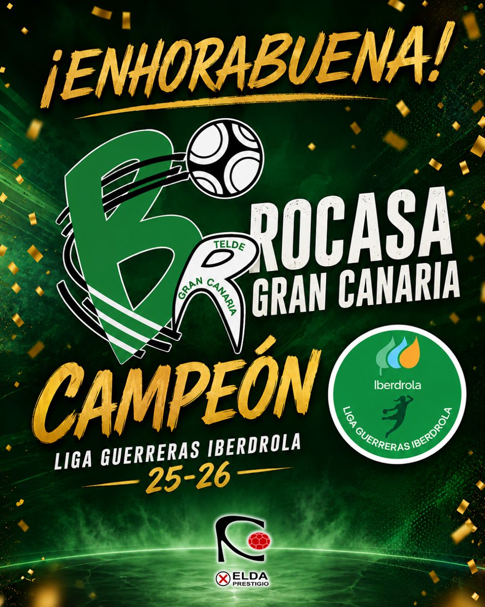 txusma58's tweet photo. El Elda Prestigio felicita al Rocasa Gran Canaria tras conquistar la Liga Guerreras Iberdrola https://t.co/RDUMV8qWAV @elda_prestigio @radioelda @Raul_Belda @sandovalquesada @VicenMunoz @beaescribano11 @Agdarafaelaa14 @virgi_ferobles @LoraSarandeva @RFEBalonmano @Graci_Duque7 https://t.co/GxAXUBdVLd