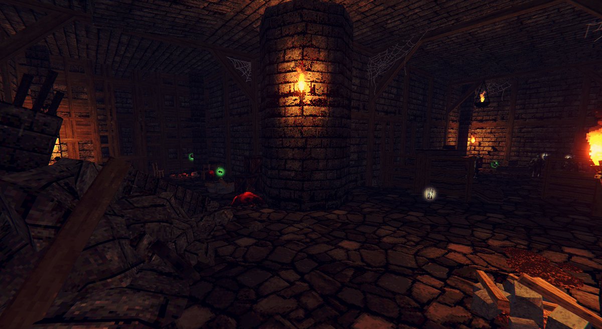 darkflamestudio's tweet photo. The Old Castle has still a lot more rooms to explore... #indiedev #dungeoncrawler #pcgaming #roguelike #fps #darkfantasy https://t.co/Fj8fL9izOm