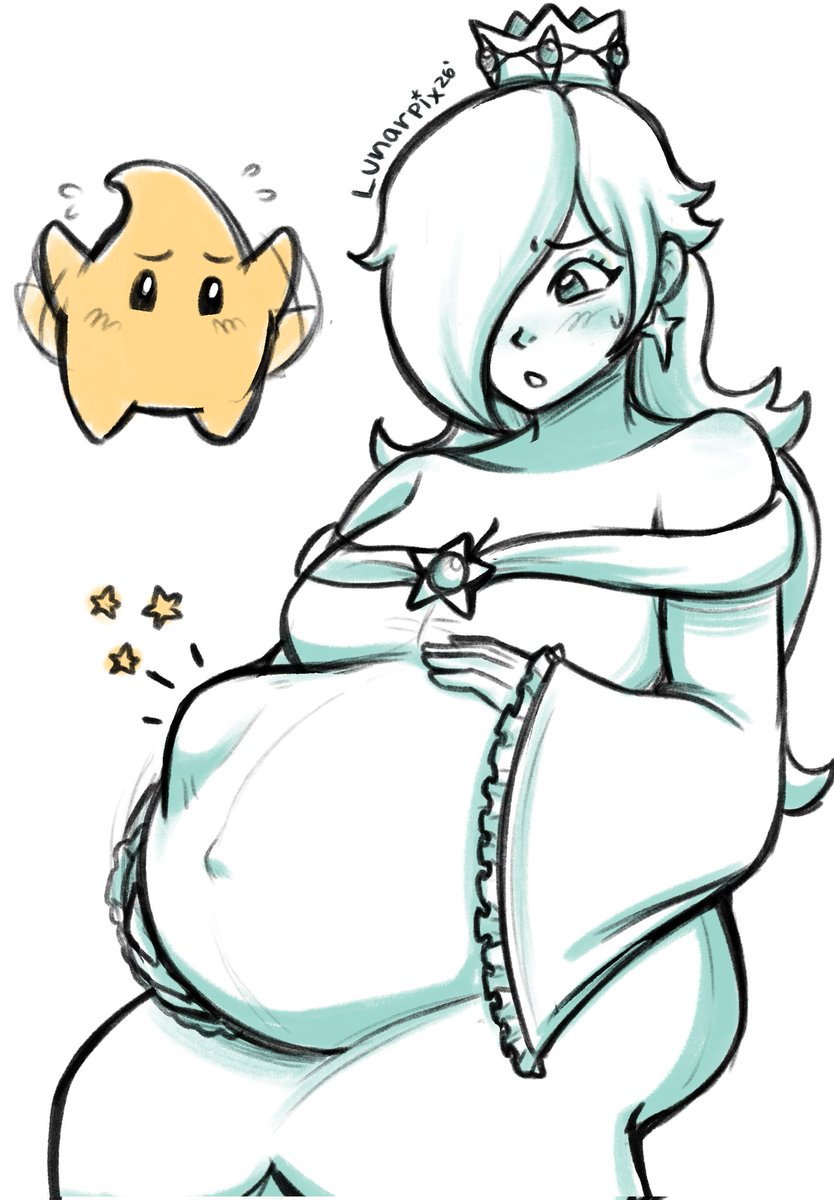 Lunarpix's tweet photo. Rosalina 🩵

From Super Mario Galaxy for patron Ruskie-Business!

The other 3 gals are up exclusively on my P@tree0n. If you'd like to see them or be able to make your own monthly request, consider joining the P@tree0n!!

Link below and in bio-

#pregnant #pregnantart https://t.co/Gu3tO48MFt