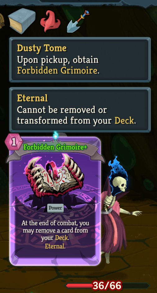 ThePteroFiles's tweet photo. Can't wait to see an @lsv  Necro run when he pulls the Dusty Tome relic https://t.co/wAROJSzADV