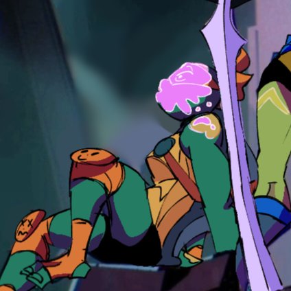 Ale_Unicornel's tweet photo. #Rottmnt 
Our Heroes! https://t.co/Q5TlxTOWEK
