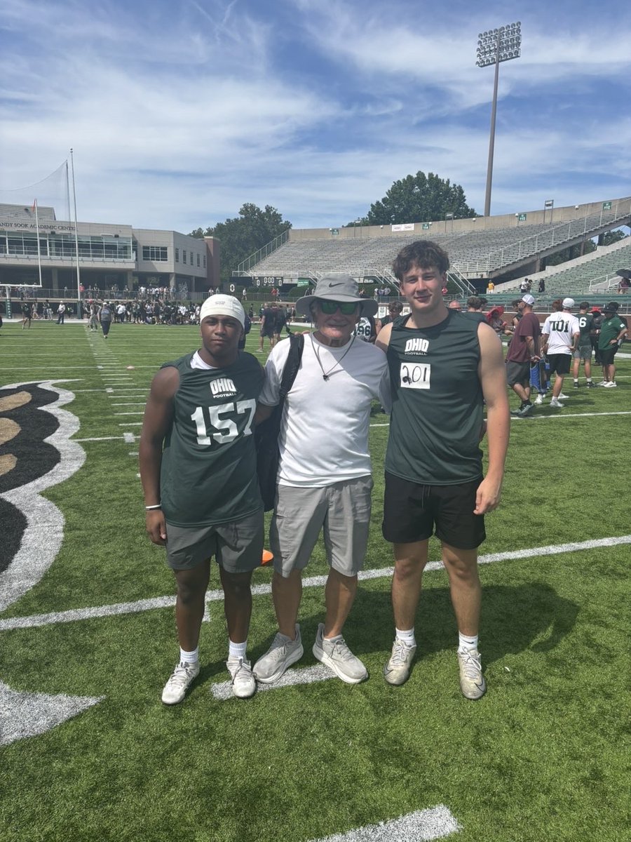 Cj_2funny's tweet photo. Had a lot of fun @OhioBobcats camp today. I had a great experience competing and learning from the coaching staff. I appreciate the time and feedback from everyone involved. 

@CoachConard @CoachJohnHauser @OhioFBRecruit https://t.co/OWMQF04JaZ