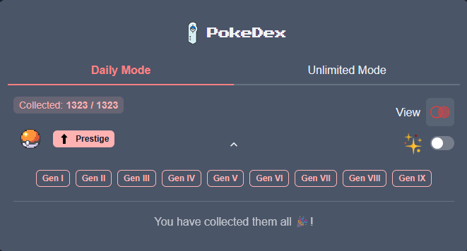 EGYellow's tweet photo. On top of an amazing Pokemon TCG season - I finally completed the @poke_doku_ Pokedex &amp; got my first prestige🎉 More shinies on the way from now😈 https://t.co/ZuLFZr7T5B