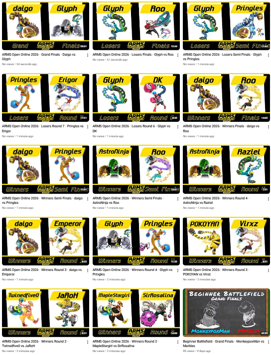 ARMSCentral's tweet photo. LOTS of new #ARMS VODs just dropped on our YouTube channel- this time from ARMS Open Online 2026!

From now until late June, expect VODs every Sunday 😳 https://t.co/wknry4ukTm