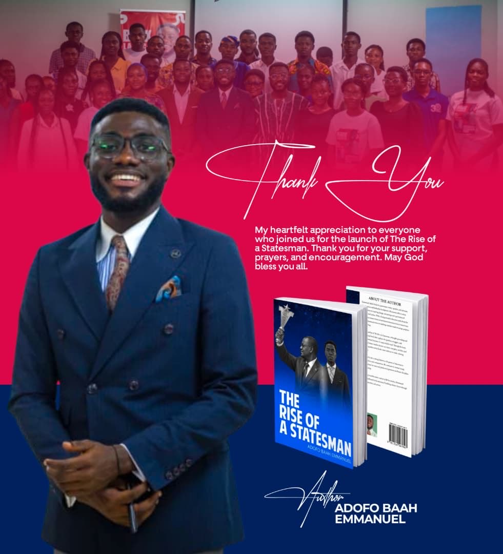 Khayb3ba's tweet photo. With a heart full of gratitude, I say thank you.

The successful launch of The Rise of a Statesman was made possible by the support, encouragement, prayers, and presence of many remarkable individuals.

To everyone who believed in the vision and journey, I am deeply grateful. https://t.co/x4xmIyYbfT