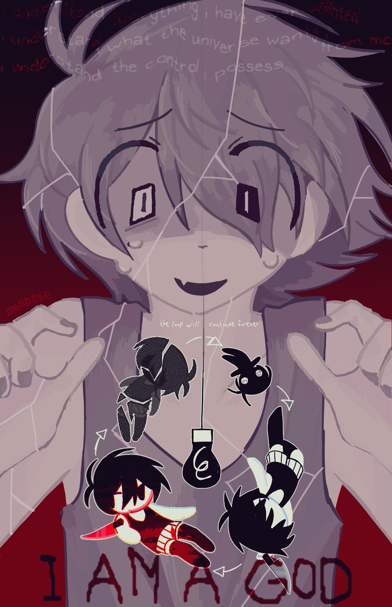 shatteredomori's tweet photo. I AM A GOD #omori #omorifanart https://t.co/jK2JVervW4
