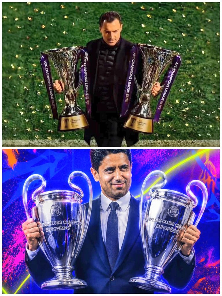 hakors8's tweet photo. @PSG_arab @ALAHLI_FC European champion and Asian champion in one tweet... For the history books, I swear! https://t.co/LS6nDrHoOY