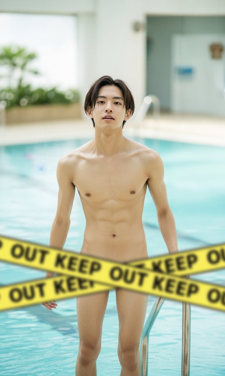 OCHI_MUCHA's tweet photo. 2個一で生成された男子を2分割。若干背景の時空が歪んでますが、ついでに●がしときました。 https://t.co/PtU7VFldnK