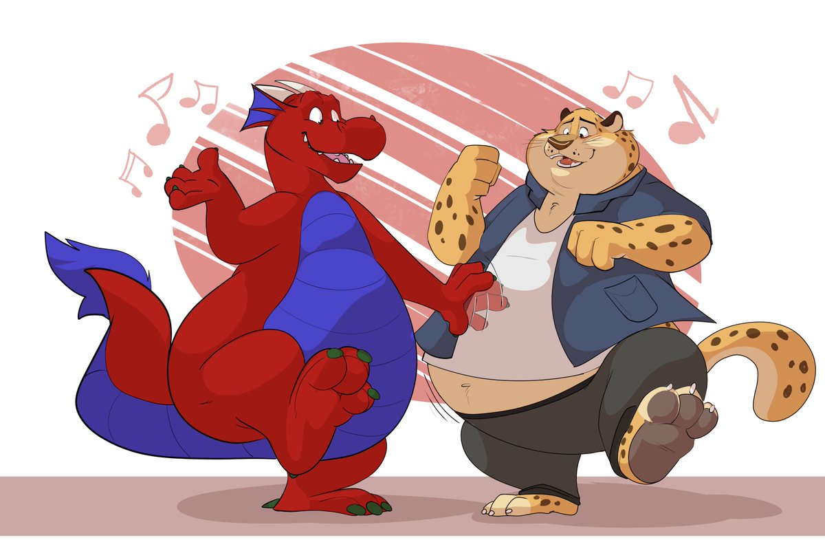 Puchothecat's tweet photo. Nothing beats sharing a dance with a good friend
Comm for @DrachieChubDrag https://t.co/Ix6HuRzlIn