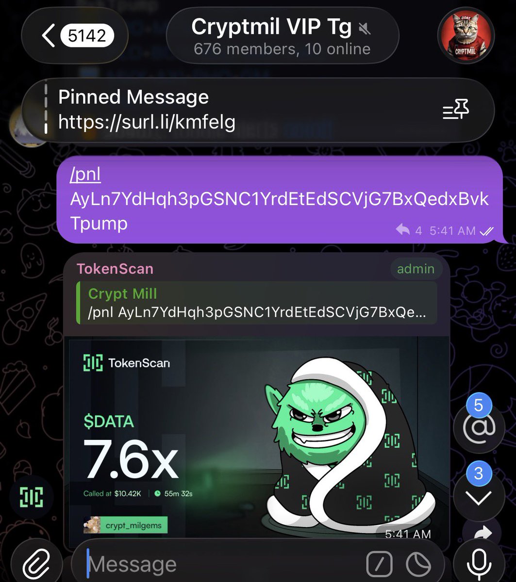 Crypt_mil's tweet photo. 7x up on my call $DATA 

AyLn7YdHqh3pGSNC1YrdEtEdSCVjG7BxQedxBvkTpump

🍀

#Solana #SolanaMemecoins #Memecoin #fomo https://t.co/Yx8Ey8dPkQ
