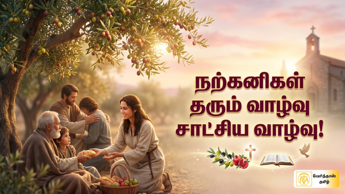 VeritasTamil's tweet photo. https://t.co/rlGeN4KkvY

நற்கனிகள் தரும் வாழ்வு சாட்சிய வாழ்வு! | ஆர்.கே. சாமி | Veritas Tamil

#rva #VeritasTamil #BibleReflection #DailyBibleVerse #ScriptureReflection #GodsWord #BibleMeditation #DailyDevotion #WordOfGod #FaithReflection #BibleStudy #ChristianFaith #Jesus https://t.co/uMxLB31384