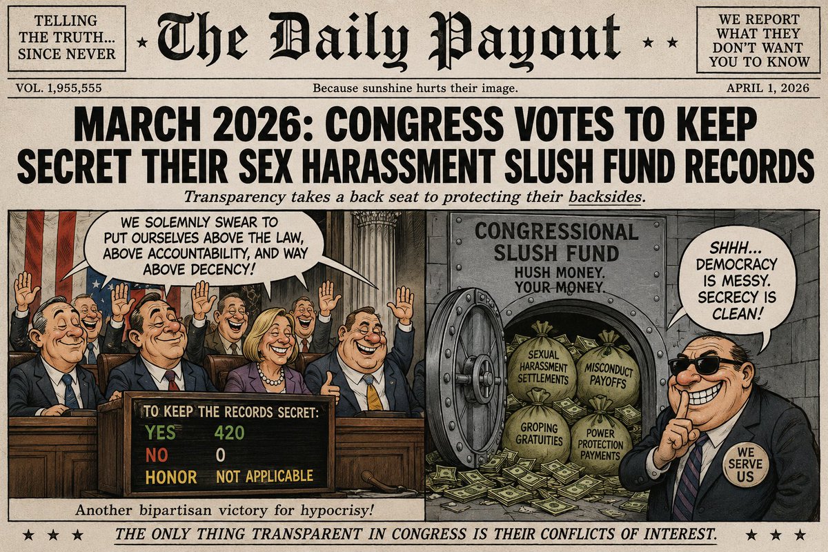 EverhartMarcie's tweet photo. TOP TEN MOST EGREGIOUS VOTES BY TOM COLE (OK-D4)/ NUMBER 5: On March 4, 2026, Oklahoma’s Congressman Tom Cole voted to block the release of files regarding the Congressional Slush Fund/ Hush Fund used to pay off victims of their sexual harassment and “misconduct.”

This fund created in 1995 has reportedly paid out $17M of YOUR taxpayer money in hundreds of different settlements.

Exactly WHY did Cole do that? Why would he vote to protect the other slime bags? Is this your values, CD4 Oklahoma? It’s not mine. I am SO SICK of the Rules for Thee But Not For Meeee way our elected officials act!

Please vote for ME, Marcie Everhart, to replace Tom Cole on June 16 in the Republican Primary in Congressional District 4 of Oklahoma. He no longer represents US!