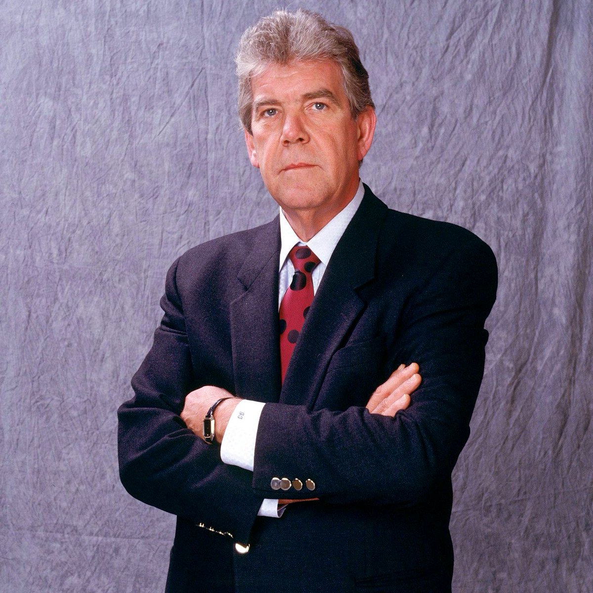 WWFWrestling1's tweet photo. π· WWF studio shot - WWF President, Jack Tunney! πΈ Photo from 1990. #WWF #WWE #JackTunney https://t.co/wbAeNngu3c