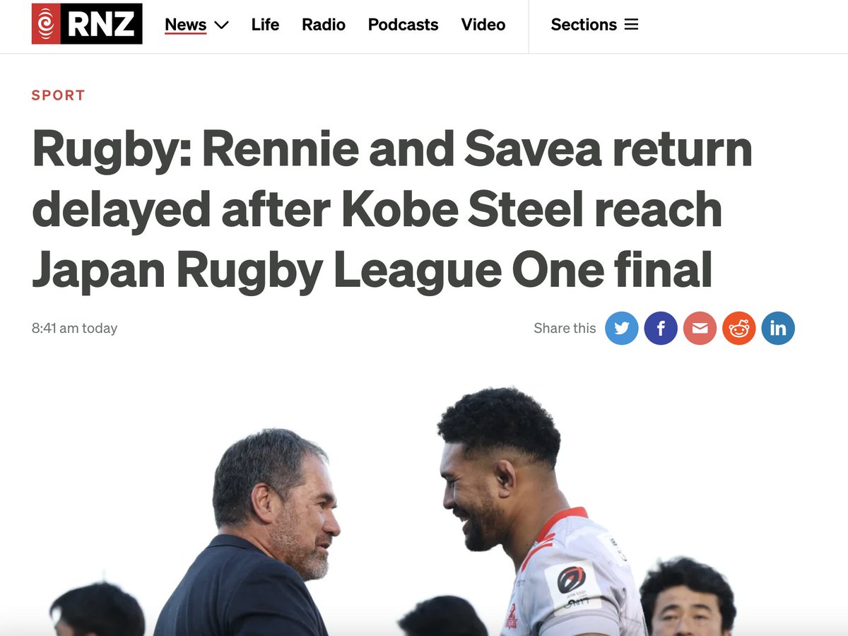 _MarkPickering's tweet photo. There is no delay - after finishing top &amp; going straight to the semi-finals, Kobe was always playing next weekend. Either in Saturday's 3rd place play-off or Sunday's final

After storming past Suntory on Sat, they will face Kubota in the final 

#rugbyjp https://t.co/KUSWH7TwUL