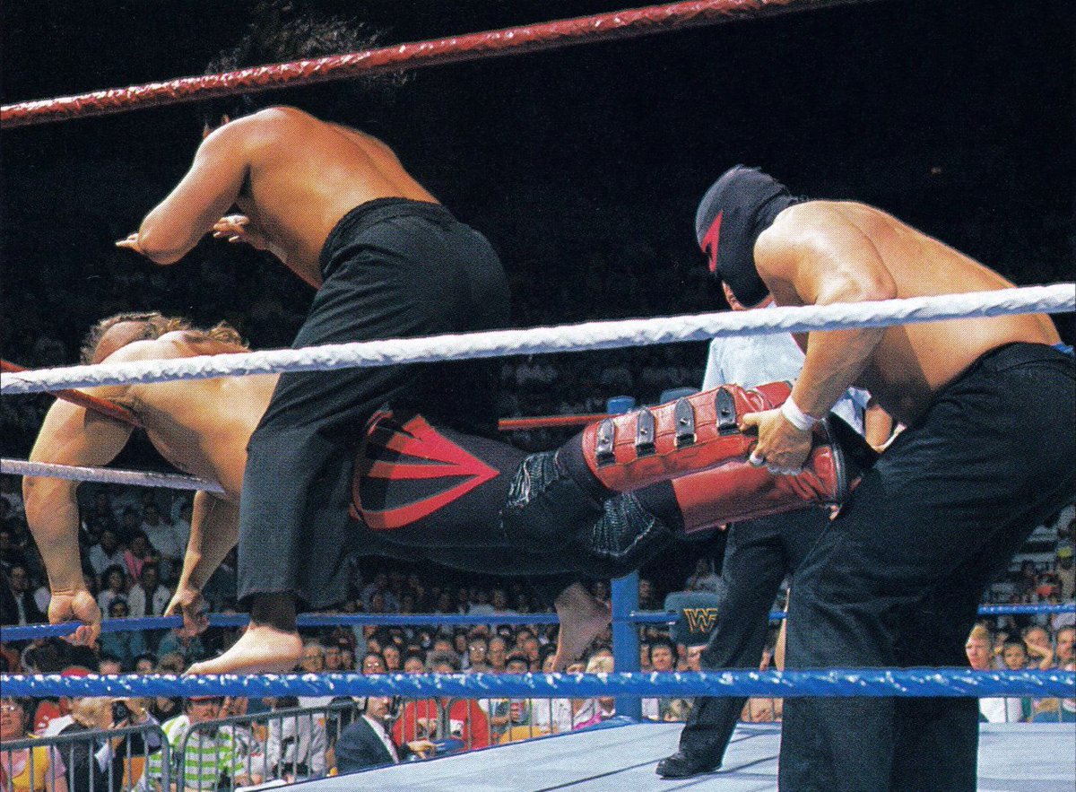WWFWrestling1's tweet photo. 📸 WWF In-Ring Action! #WWF #WWE #TheOrientExpress https://t.co/CtB86kWlT9