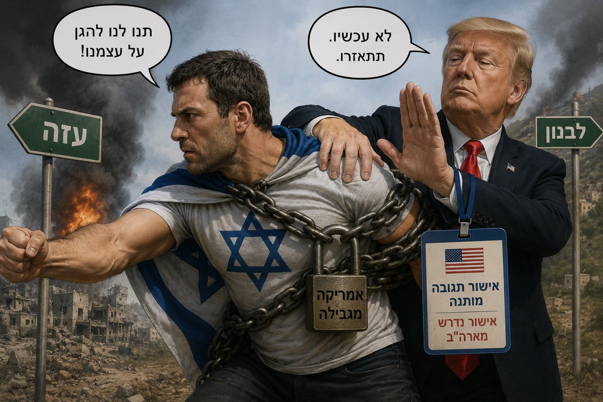 Refael__Hayun's tweet photo. בוקר טוב עם ישראל, לצערי ולצערנו, כוחותינו ממשיכים להפגע, כיוון שבצה״ל, מערכת הביטחון והממשלה, מספרים על הצלחות והישגים גדולים בזירות השונות.

בזמן שהביזיון בעזה ולבנון נמשך וכל הפעולות שלנו תחת הגבלת אש חזקה מאוד בחסות האמריקאים.

כל מי שחושב/ת אחרת, לצערי לא רואה את המציאות. https://t.co/d5HkAxy07h