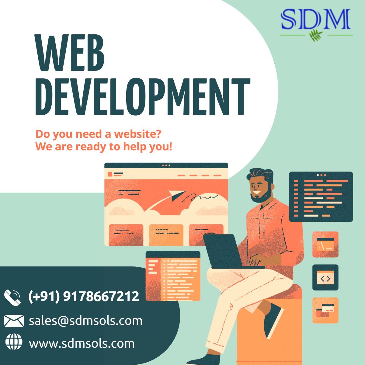 sdmsols's tweet photo. Web Development. Contact for more details -9178667212 #webdesign #webdesigner #webdevelopment #webdeveloper #webstudio #webagency #webagentur #animation #3d #website #web #www #uidesign #ux #uxdesign #uiux #behance #dribbble #graphicdesign #webdesigninspiration #landingpage https://t.co/lsdNtlrQFs