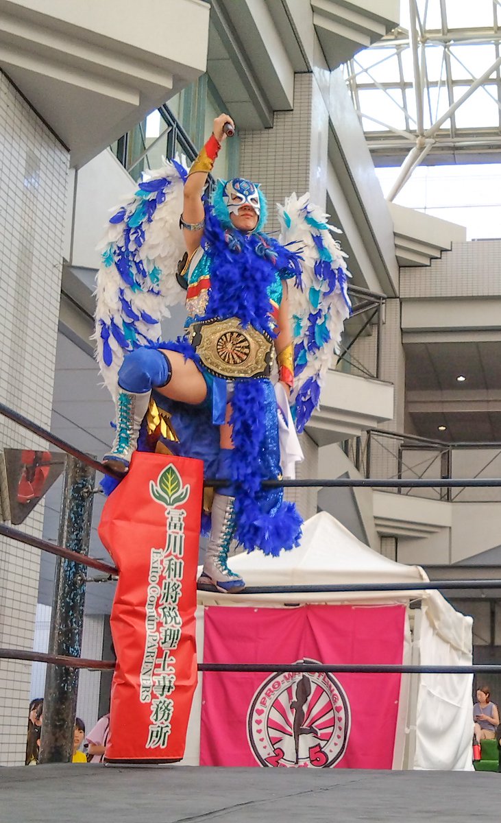 ligermask's tweet photo. まあ、🐧さんカッコよかった♪
お陰でここ3年、急激に大阪遠征がライフワークとなりました😁
これからも🐧飼育係、全力投球しますね😊

#フライング・ペンギン
#フライングペンギン
#フラペン
#ぺんちゃん
#2point5女子プロレス
#なにわ女子プロレス
#2point5
#なにわ女子 https://t.co/nCqKCc4FhN