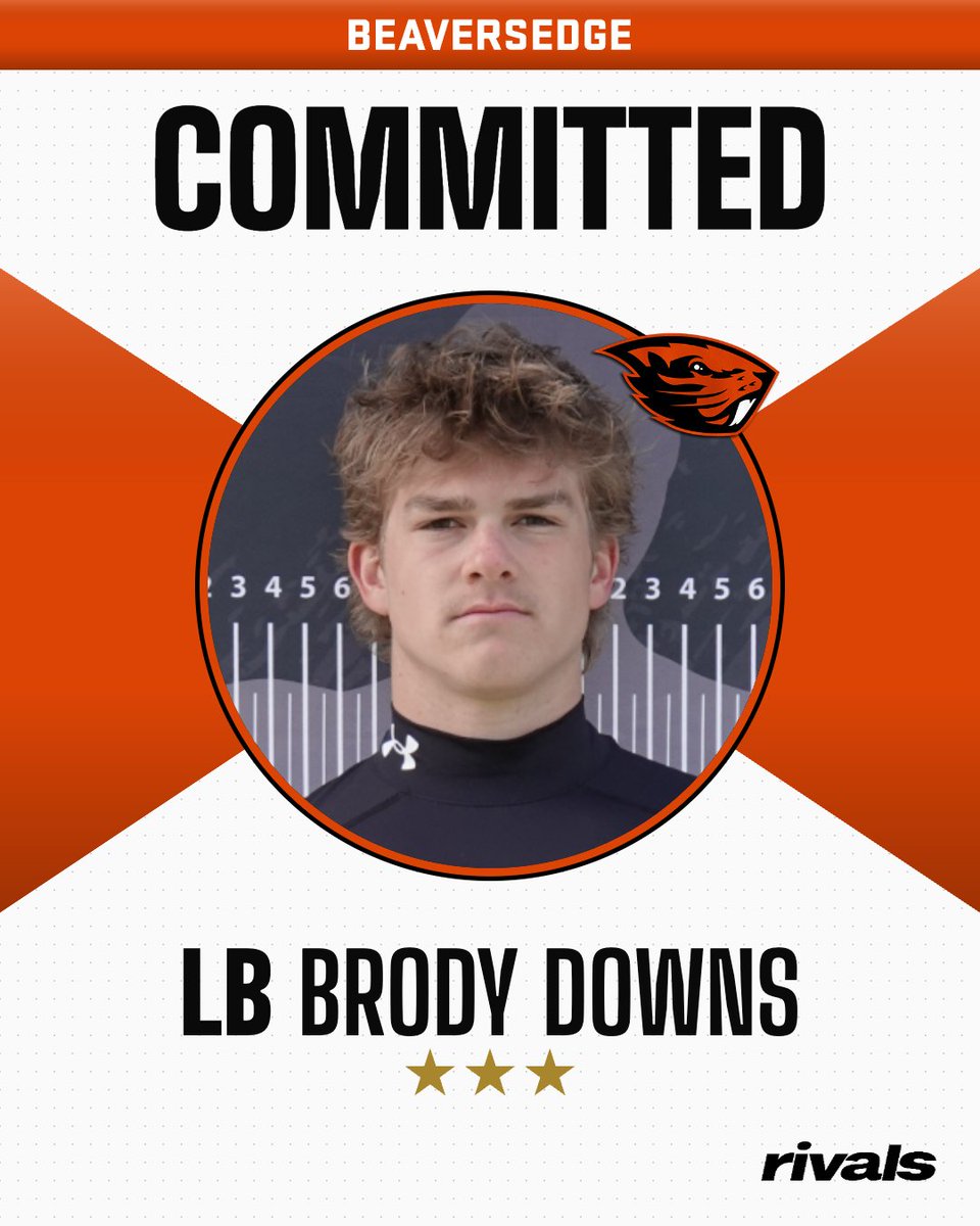 Beavers_Edge's tweet photo. Commitment: Oregon State Continues 🔥 On The Recruiting Trail With The Addition Of LB @brodydowns8 #GoBeavs 🦫🏈 The THIRD OF THE DAY⬇️👀

STORY: https://t.co/xftOV8etNe

Join: https://t.co/gw2hbA37WP https://t.co/zRayoAaxbe