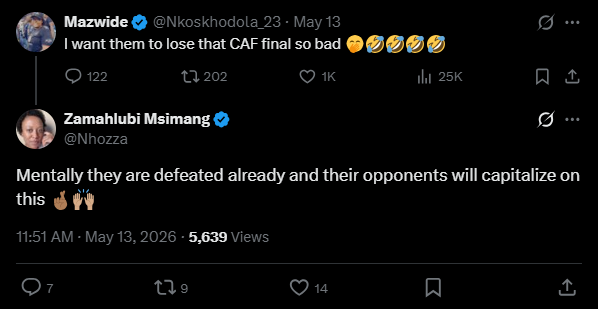 Thee3nthusiasts's tweet photo. People even turn into psychologists when it come to Mamelodi Sundowns 😂😂😂 https://t.co/wLExcWwRuG