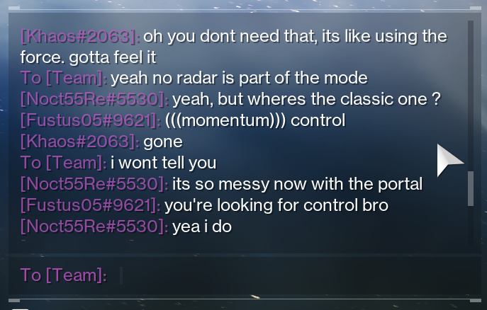 PinkSaltLord's tweet photo. people come back to the game and just complain about it like why do u even come back lmao
also returning players dont know what the portal is or how to use it so they are queueing momentum control. finally some players in momentum for a change! https://t.co/MCKueKGPfC