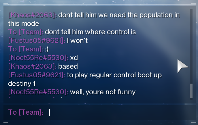 PinkSaltLord's tweet photo. people come back to the game and just complain about it like why do u even come back lmao
also returning players dont know what the portal is or how to use it so they are queueing momentum control. finally some players in momentum for a change! https://t.co/MCKueKGPfC