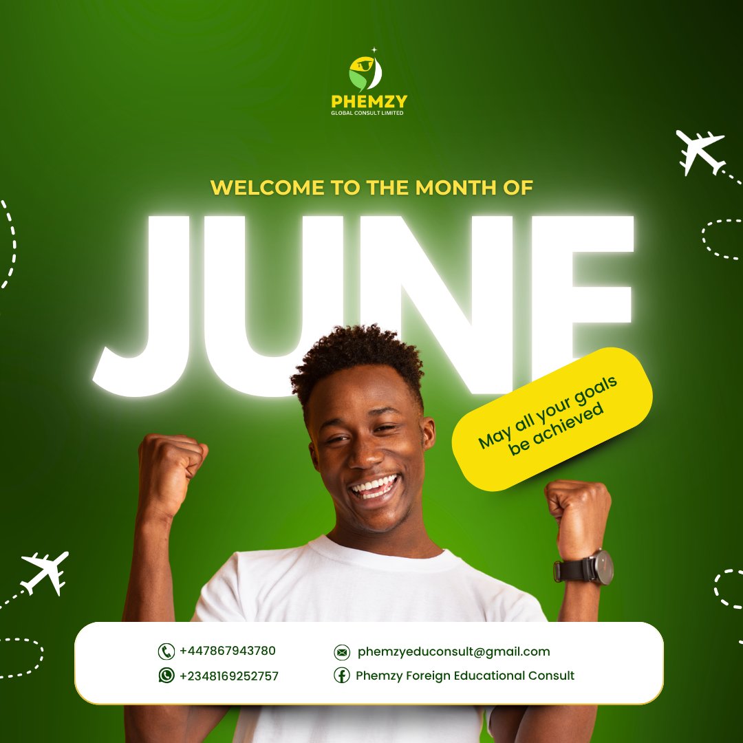 PhemzyGlobal's tweet photo. ✨✨ Welcome to June! ✨✨

A new month has begun — bringing fresh opportunities, renewed hope, and another chance to take meaningful steps toward your goals and aspirations. https://t.co/IDGMMdG3NY