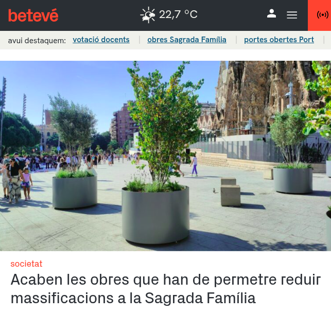 AssBarrisDT's tweet photo. "Acaben les obres que han de permetre AMPLIAR CAPACITAT a la Sagrada Família"
Si fas més comfortable una zona hipermassificada sense haver-li tret pressió:
a) hi tornarà el veïnat
b) serà immediatament apropiada pel turisme
Prou #estratègiesdedistracció, #DecreixementTurístic JA! https://t.co/JJlQPxxqun