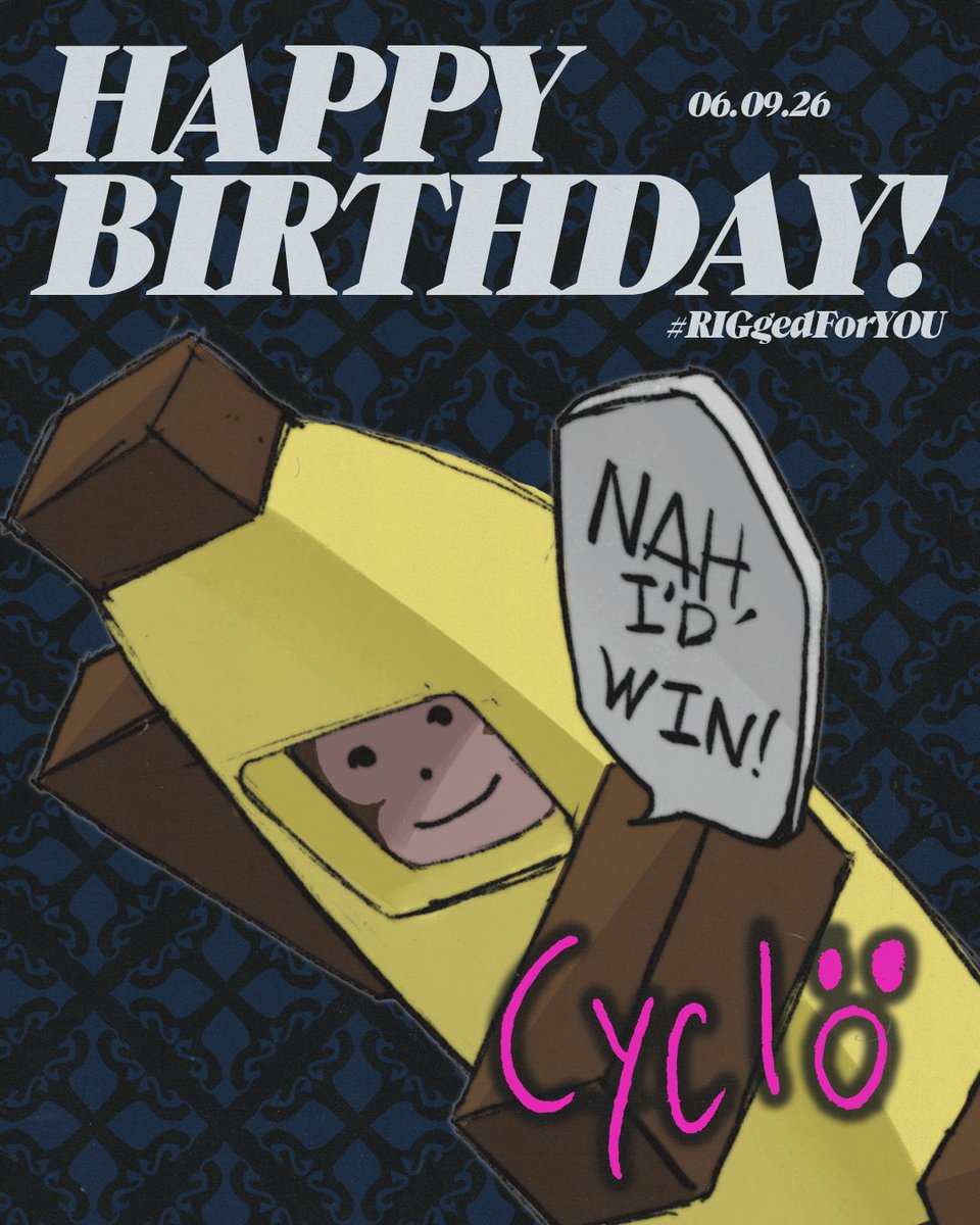 RiskItGaming_'s tweet photo. HAPPY BIRTHDAY TO OUR PREMIER-WINNING, FLEX-PLAYING, HEAD-TAPPING MACHINE WHO SOMEHOW HAS A NEW GAME TO PLAY EVERY COUPLE MONTHS!

HAPPY BIRTHDAY CYCLO! https://t.co/6dqO1HKO3M