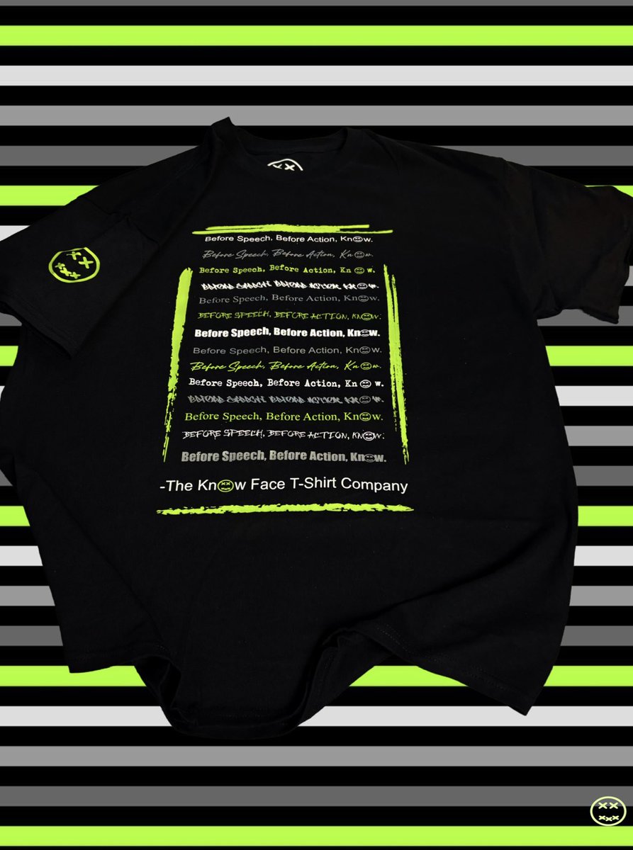 theknowfaceco's tweet photo. The Know Face T-Shirt Company - “Before Speech, Before Action, Know.” #theknowfacetshirtcompany #beforespeechbeforeactionknow https://t.co/8rCRxQUtJx