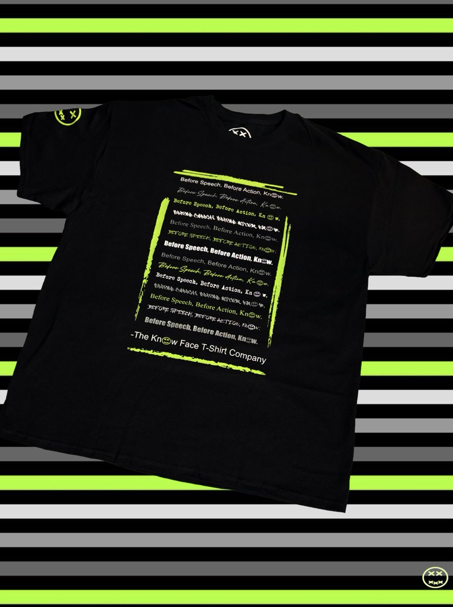 theknowfaceco's tweet photo. The Know Face T-Shirt Company - “Before Speech, Before Action, Know.” #theknowfacetshirtcompany #beforespeechbeforeactionknow https://t.co/8rCRxQUtJx