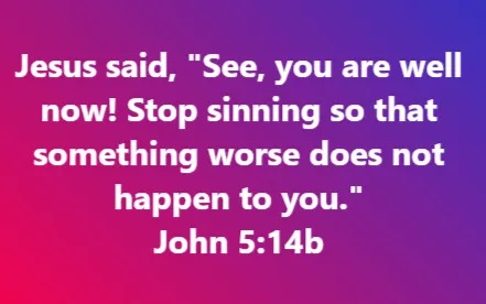 HisEmbassy's tweet photo. Jesus said, "See, you are well now! Stop sinning so that something worse does not happen to you." John 5:14b
---
What God said in the #Bible Bible Verse #MondayVibes God is Good https://t.co/MMuFqHL1da