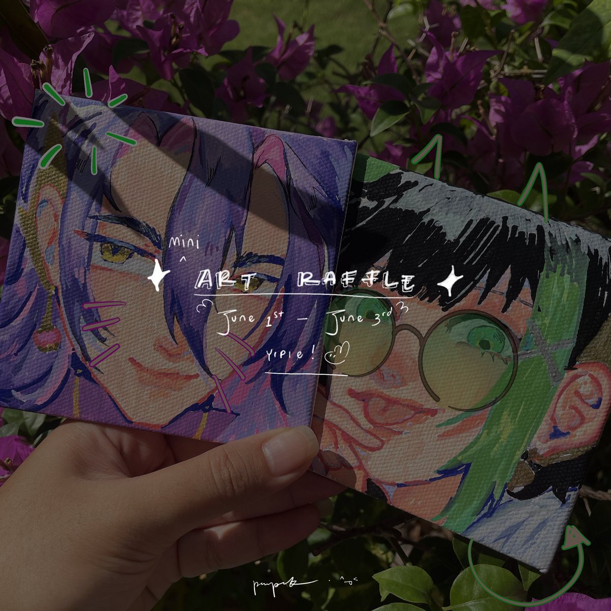 turukkukun's tweet photo. Art raffle to celebrate 1k !! :1

ᯓ★ prize : headshot of your oshi dianterin langsung ke rumahmu (bukan ak yang anter)

Rules:
⊹ RT aja
⊹ 1 more entry if; reply dengan pantun :p

✧ 1 winner dari RT
✧ 1 winner dari pantunnya yang paling yahud 🤙😝

— ends in 2 days. https://t.co/XY3oSbtSgj