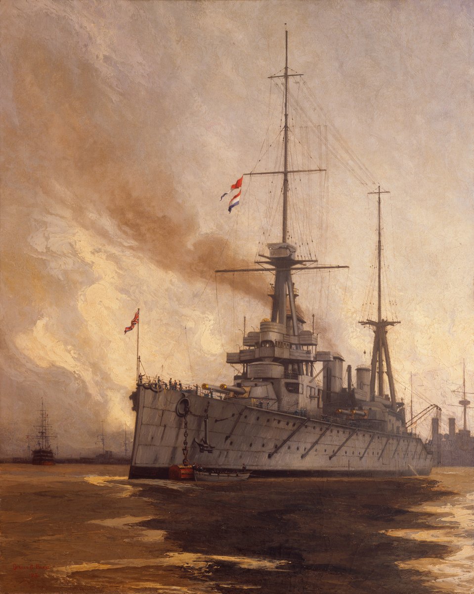 RSAAuckland's tweet photo. HMS NEW ZEALAND AT THE BATTLE OF JUTLAND
31 May – 1 June 1916
110 years ago the battlecruiser HMS New Zealand took part in the Battle of Jutland in the North Sea. Today, HMS New Zealand's 4-inch naval guns guard the Court of Honour at the Auckland War Memorial Museum. #Jutland110 https://t.co/ziJLL3Rxjd