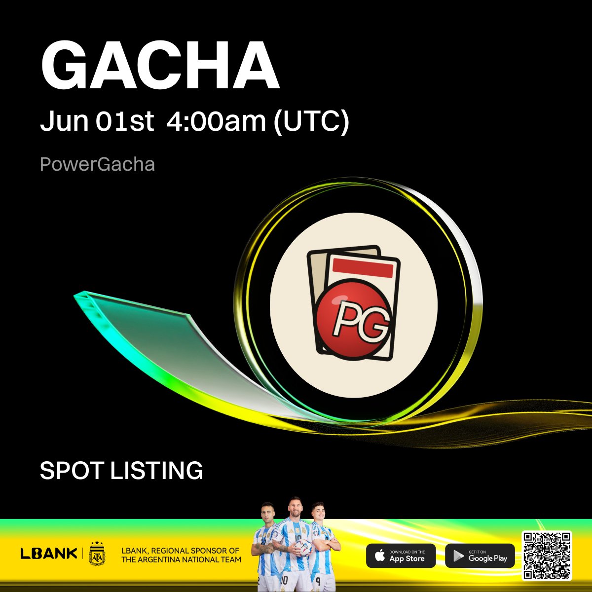 LBankUpdates's tweet photo. 🎉 New #listing

🌟 $GACHA (PowerGacha) will be listed on LBank!

PowerGacha is a stake-weighted lottery for real graded Pokémon cards. Hold $GACHA, win slabs, the operator cannot tilt the odds.

❤️ Details: https://t.co/nOEPlWLPXr https://t.co/aQ97L4vOL4
