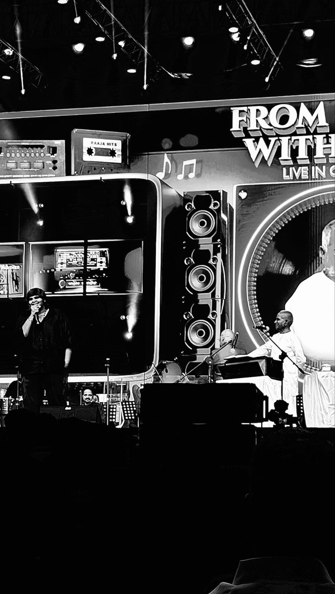 karthiksubbaraj's tweet photo. From... With.... Live in.... 
The Raaja sir Era!! ❤️ https://t.co/O5SmPEFkrx