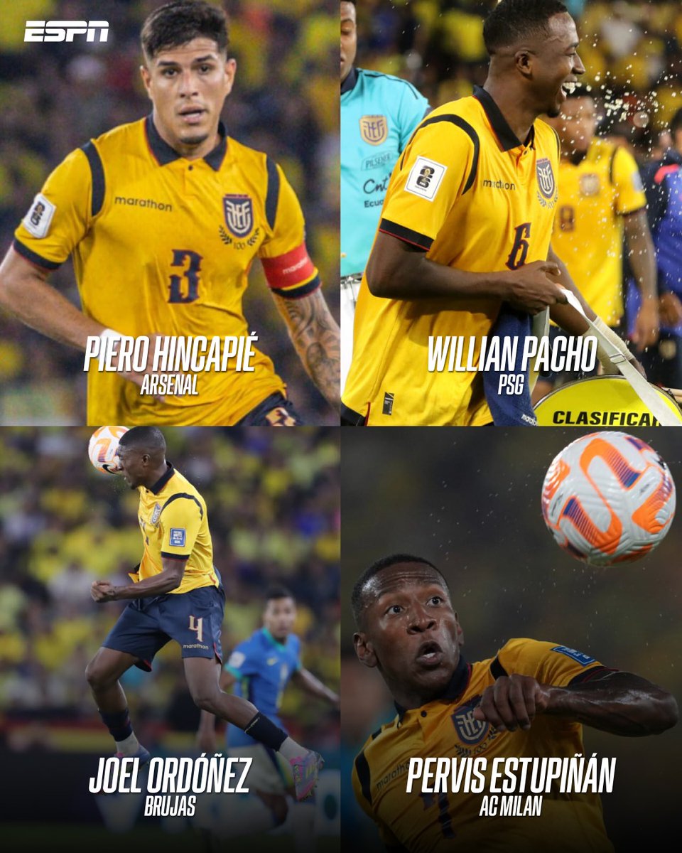 ESPNEcuador's tweet photo. 🚨 ¡LA TRI MUNDIALISTA!

🇪🇨 Ecuador disputará su quinta #FIFAWorldCup, en Norteamérica 2026, y estos son los 2⃣6⃣ convocados que buscarán hacer el mejor Mundial de la historia, con una gran generación de futbolistas.

🤔 ¿Qué te parece la lista mundialista de Beccacece?

🏆 #ESPNMundial