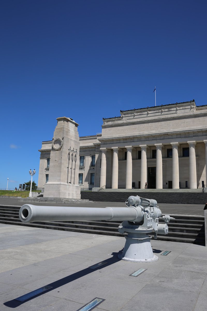 RSAAuckland's tweet photo. HMS NEW ZEALAND AT THE BATTLE OF JUTLAND
31 May – 1 June 1916
110 years ago the battlecruiser HMS New Zealand took part in the Battle of Jutland in the North Sea. Today, HMS New Zealand's 4-inch naval guns guard the Court of Honour at the Auckland War Memorial Museum. #Jutland110 https://t.co/ziJLL3Rxjd