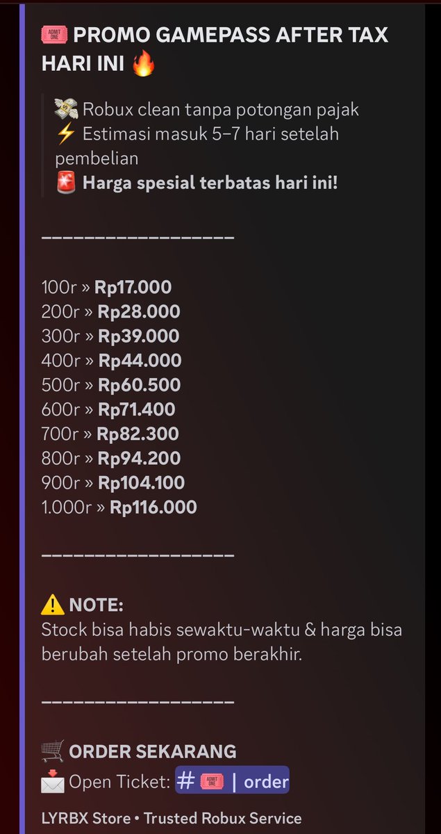 lyrbxstore's tweet photo. @serraffam trusted banget mantep sat set sini kak gamepass atau vilognya https://t.co/hHCAVqRXuX