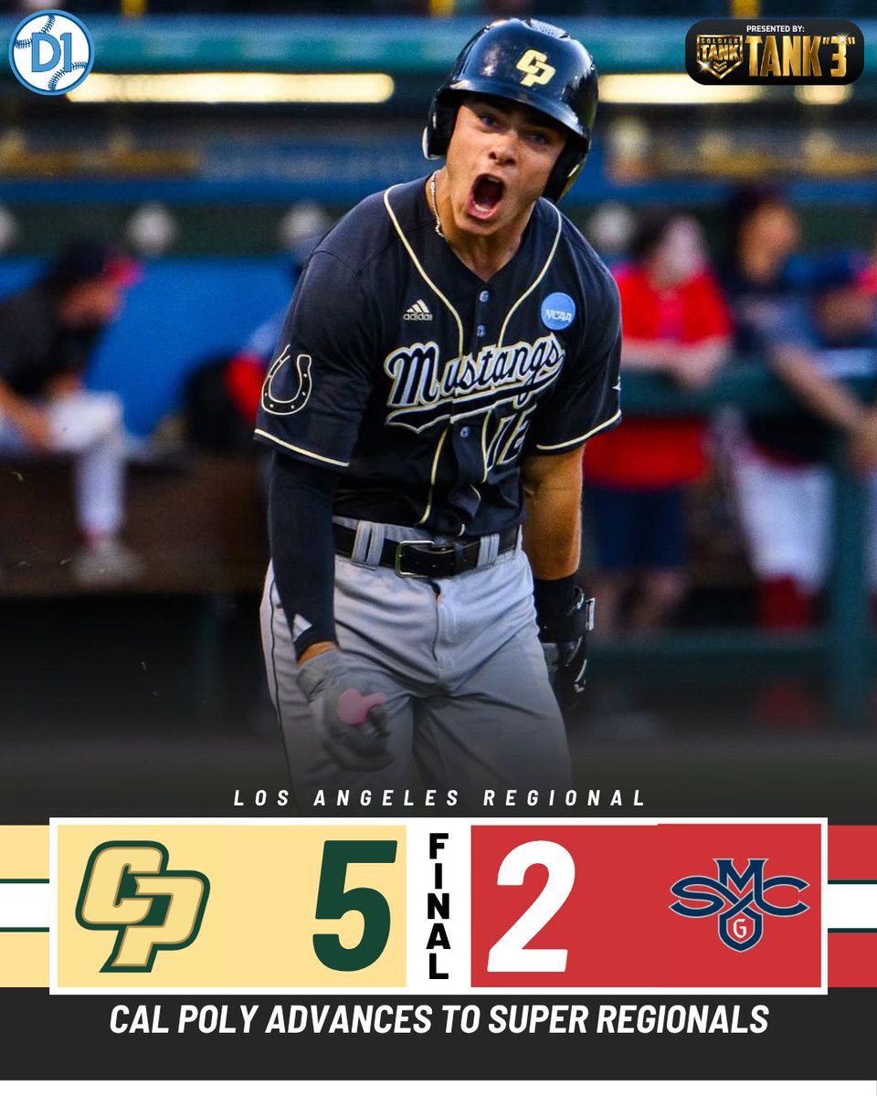 midmajors_d1's tweet photo. .@CalPolyBSB IS SUPERS BOUND FOR THE FIRST TIME IN PROGRAM HISTORY 🐴 

🤝 @soldier_sports https://t.co/93Gz0lpgfv