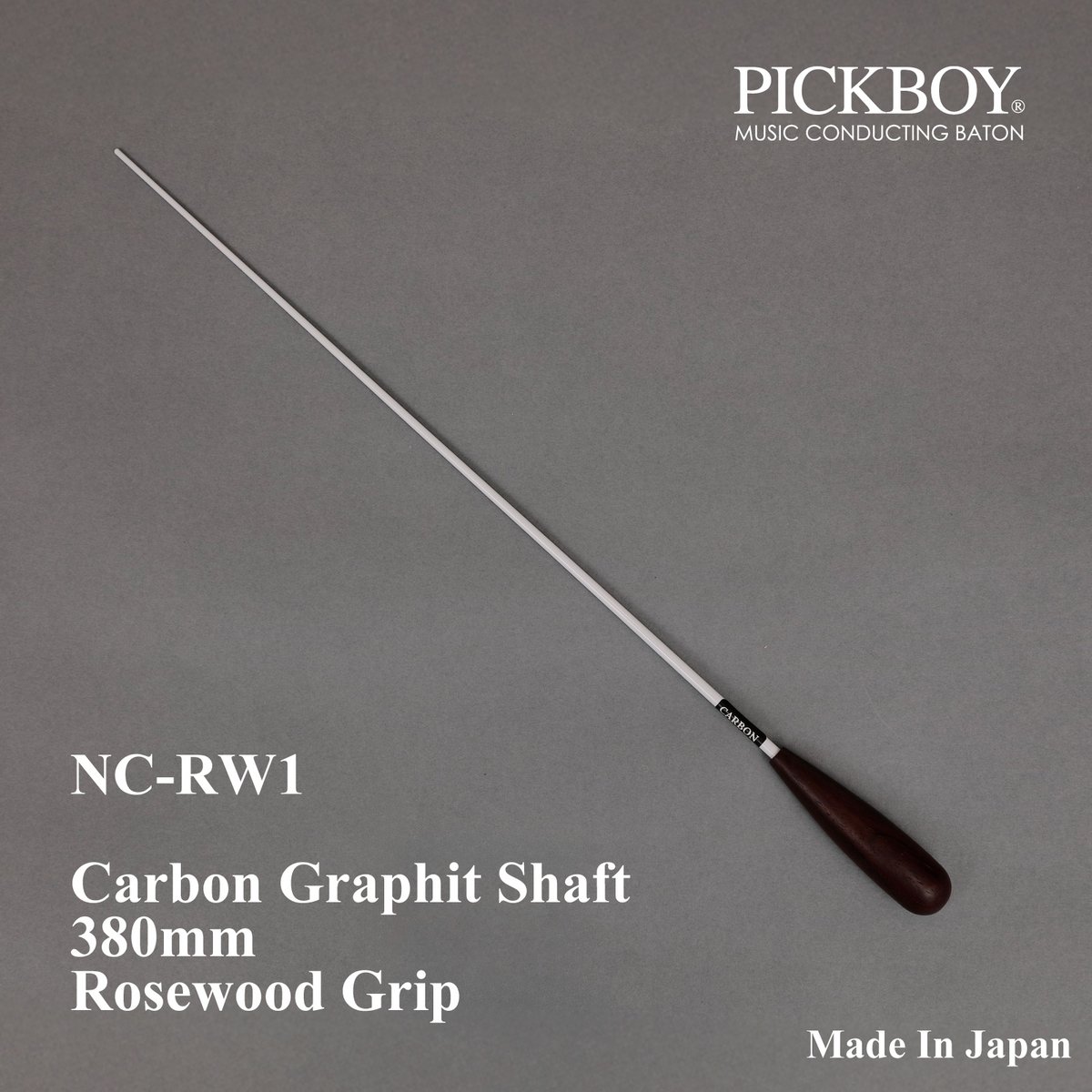 pickboy_baton's tweet photo. 長めのシャフトにより、広い編成でも明確な指示を出しやすく、スケール感のある表現に適している🎉🎉

👉👉木目が美しいローズウッドグリップ✨✨

詳しくは▶️▶️https://t.co/EF7dWS0B5z

NC-RW1

Carbon Graphit Shaft
380mm
Rose Wood Grip

#PickboyConductorBaton #Pickboy指揮棒 #MidWestClinic https://t.co/OKaZmh4aOH