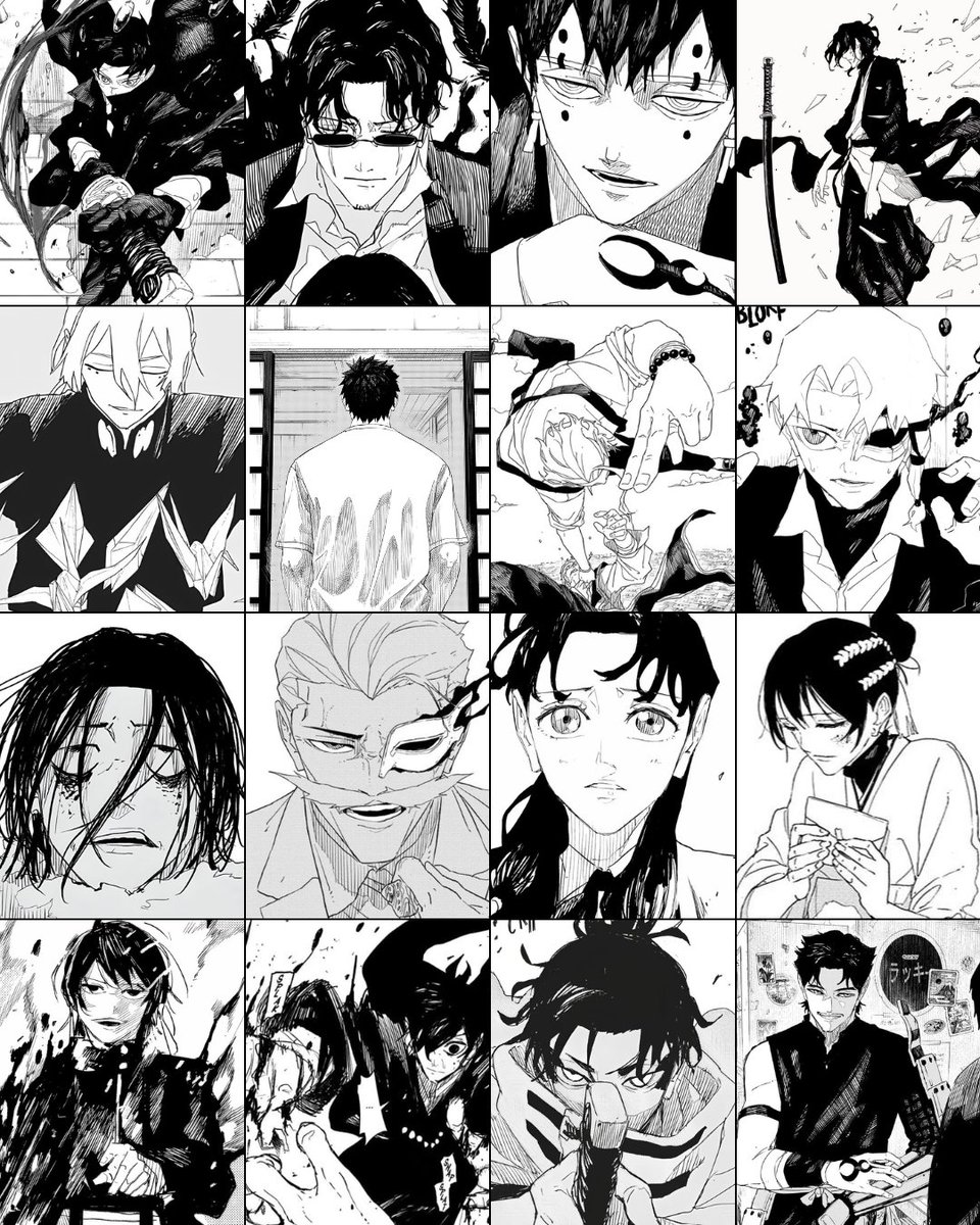 Landon_zn's tweet photo. T16 Kagurabachi characters https://t.co/y7zKyGh4Mv