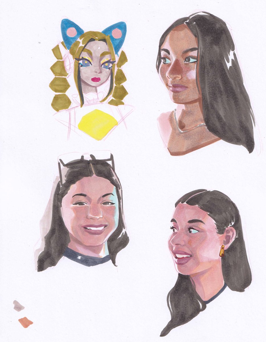 natalie_olivari's tweet photo. Copic sketches 🥰 #copicmarker #portrait https://t.co/hlF2dTV2NF