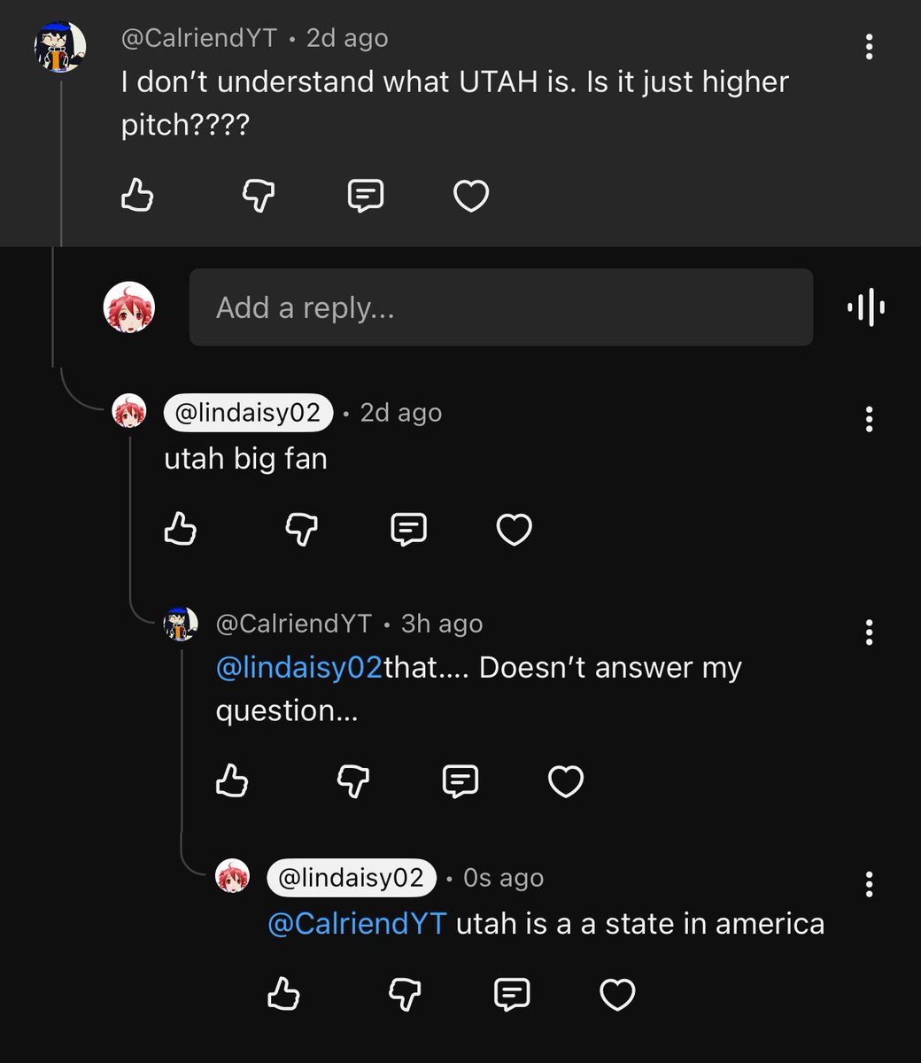 Osakaflower02's tweet photo. this was under a video about UTAU Teto https://t.co/5Jk8JesxAt