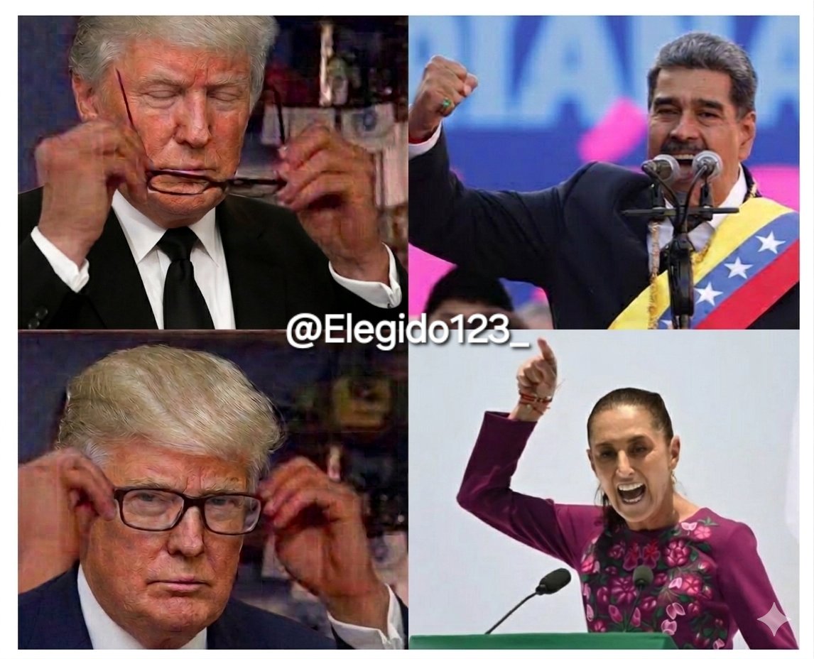 Elegido123_'s tweet photo. Hice este meme por el discurso retador hacia los gringos que se aventó hoy Claudia Sheinbaum. https://t.co/JT1yKP8E6O