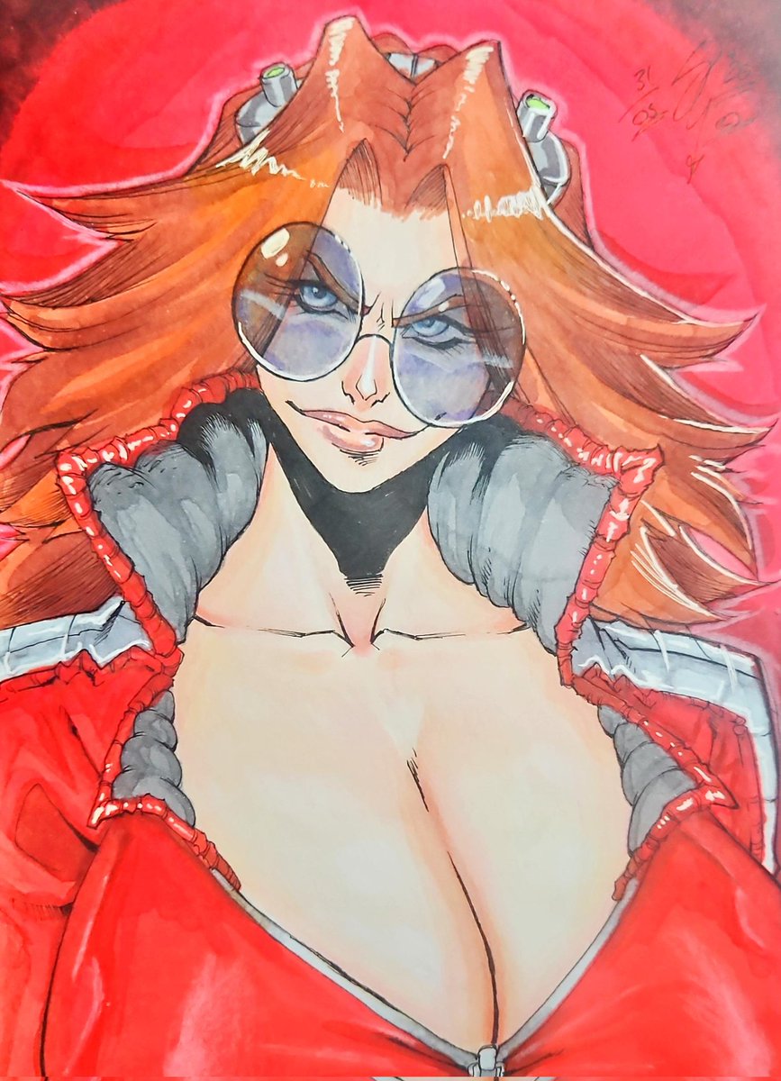 Sub_Works's tweet photo. Eggmaam redo from 2022. Was fun. Copics coloured pencils and good old fashioned pencil and ink. #subworks #eggmaam #fanart #sonic #traditionalartwork https://t.co/h5Gfbp5DtD