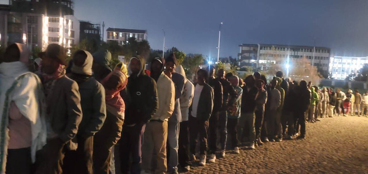 AdanechAbiebie's tweet photo. Residents of Addis Ababa have turned out in droves across all polling stations, lining up well before opening hours, and have now begun casting their ballots.

The public truly understands what is at stake! They have proven to be a resilient people, unyielding to coordinated media campaigns from both home and abroad.
Indeed, by exercising their democratic rights, citizens woke up early and turned out in massive numbers. They are currently casting their votes in an election that will shape the future political, economic, and social development of both the city and the nation. The maturation of this democratic practice is expected to not only fortify the country but also serve as a model for other nations.
#AddisAbabaIsVoting
#TheNationIsSustainedByThePeoplesVoice
#ThroughElectionsOnly