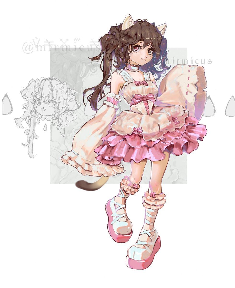 mirmicus's tweet photo. 🎀🌸🎀 🌸 
#oc #kemono #originalcharacter #anthro #furryart #digitalart https://t.co/alNxn2CfP7