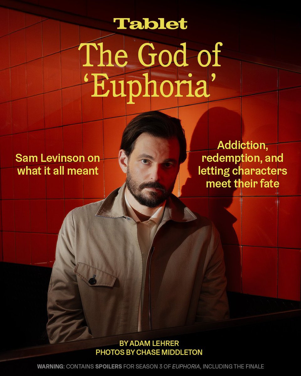 tabletmag's tweet photo. "There's plenty of nihilism in the world. I see Euphoria largely as a rejection of it," says Sam Levinson.

The man behind @euphoriaHBO on God, fentanyl, those who hate him, and why some endings were always inevitable.⁠ https://t.co/uJtK4bBU5r https://t.co/LVqbeztrxz